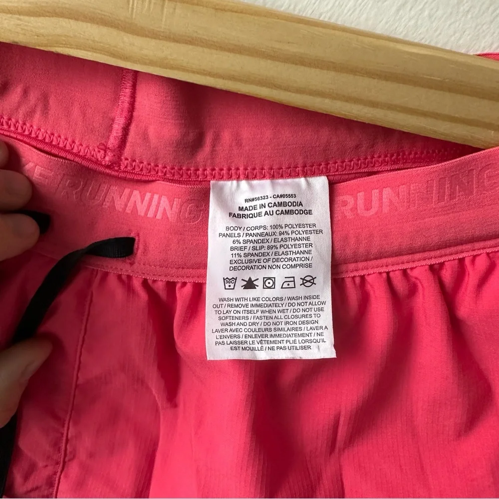 Nike Medium Dri-FIT Men’s Pink Athletic Running Shorts DM4755-629 Pockets Lined - Picture 6 of 10